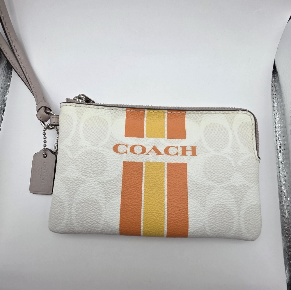 Coach Wristlet "Varsity" Corner Zip - Picture 2 of 9
